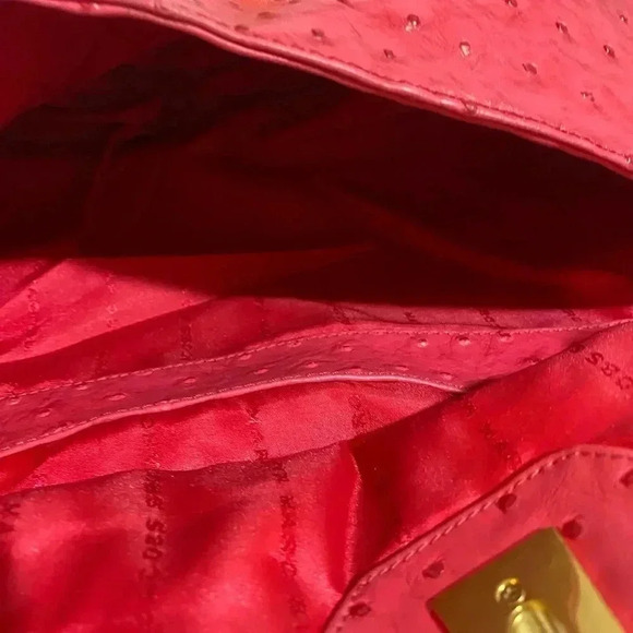 Marc by Marc Jacobs coral embossed leather satchel handbag - Picture 9 of 13